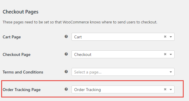 Order Tracking
